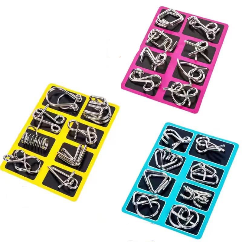 Metal Wire Puzzle Set of 8 thumbnail 2