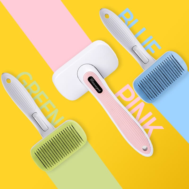 Pet Grooming Brush Self Cleaning Slicker thumbnail 5