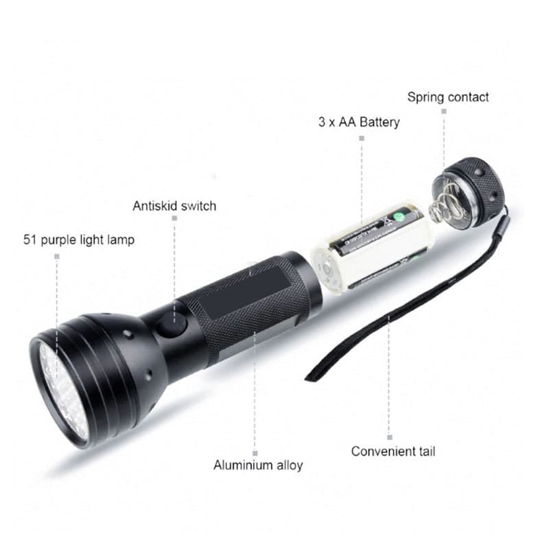 51 Led Ultraviolet Blacklight Detector thumbnail 7