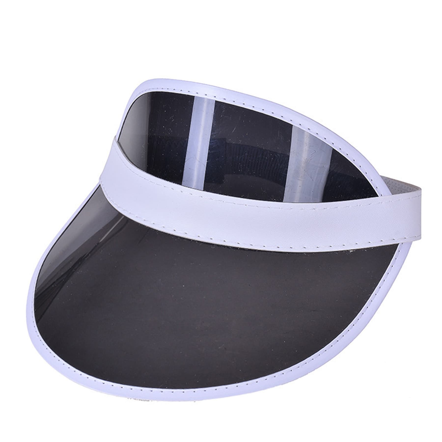Rainbow Pvc Transparent Sun Visor Hat thumbnail 11