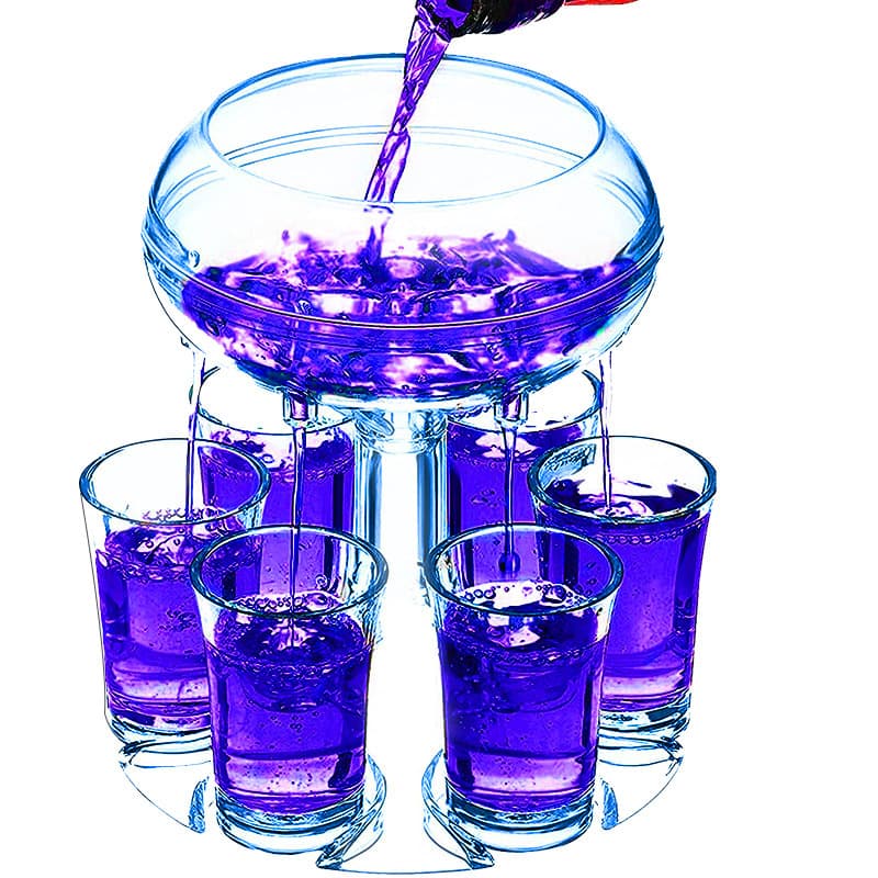 6 Shots Glass Dispenser And Holders thumbnail 7