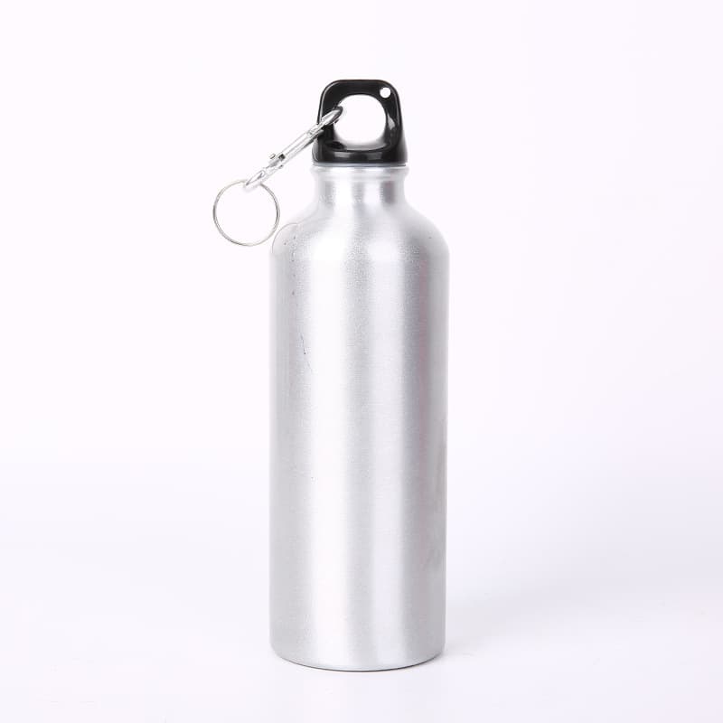25 Oz Aluminum Water Bottle Flask With Carabiner thumbnail 4