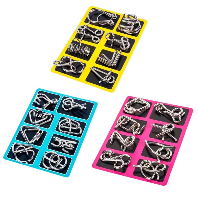 Metal Wire Puzzle Set of 8 thumbnail 3