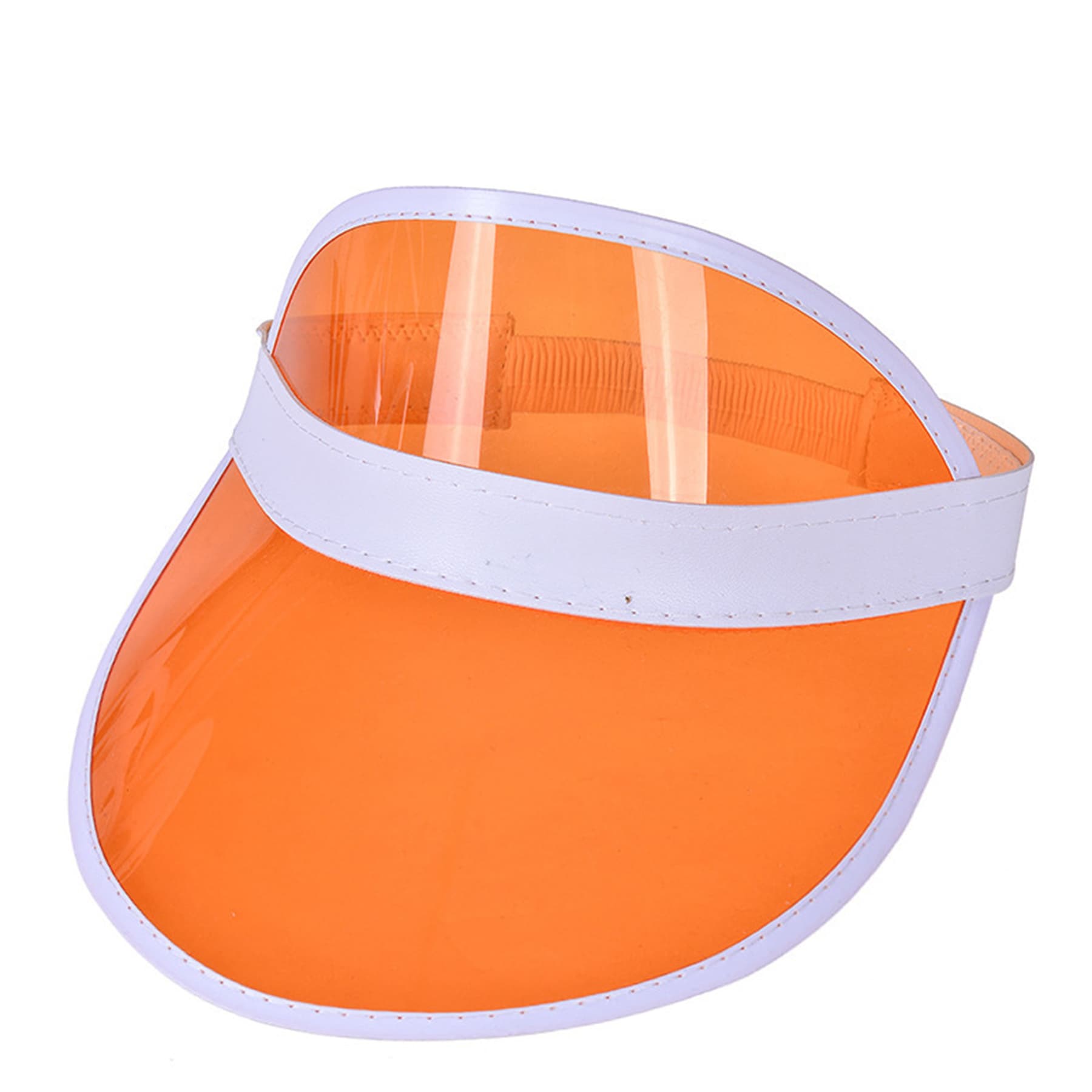 Rainbow Pvc Transparent Sun Visor Hat thumbnail 12