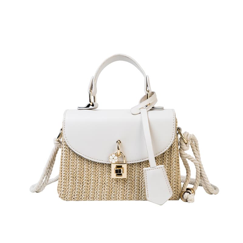 Jute/Burlap Straw Fashion Rattan Shoulder Cross-body bag thumbnail 3