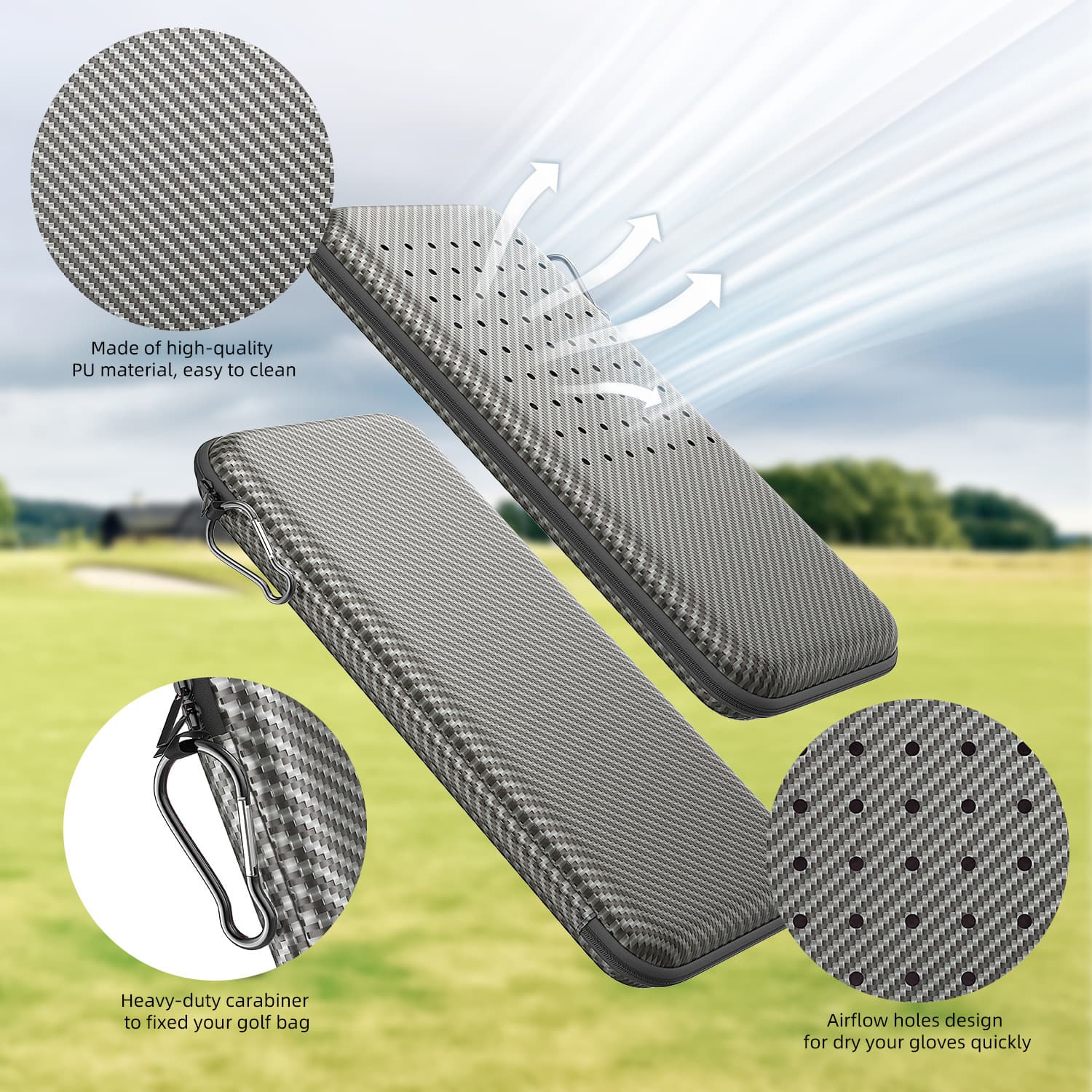 Professional Golf Accessories Box with Gloves Holder thumbnail 3
