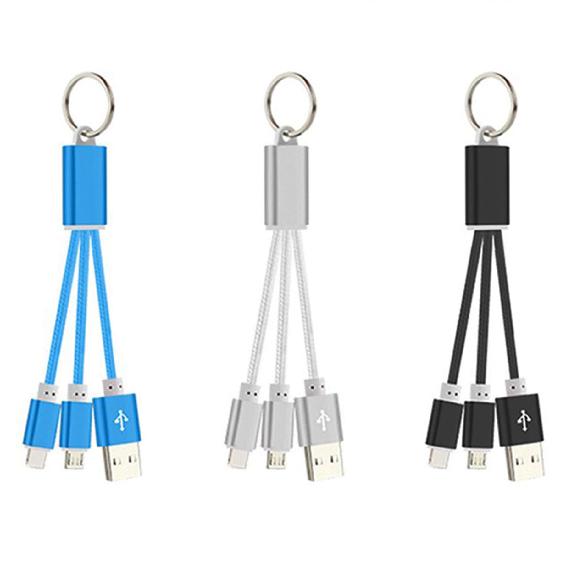 2-In-1 Charging Cable With Key Chain thumbnail 2