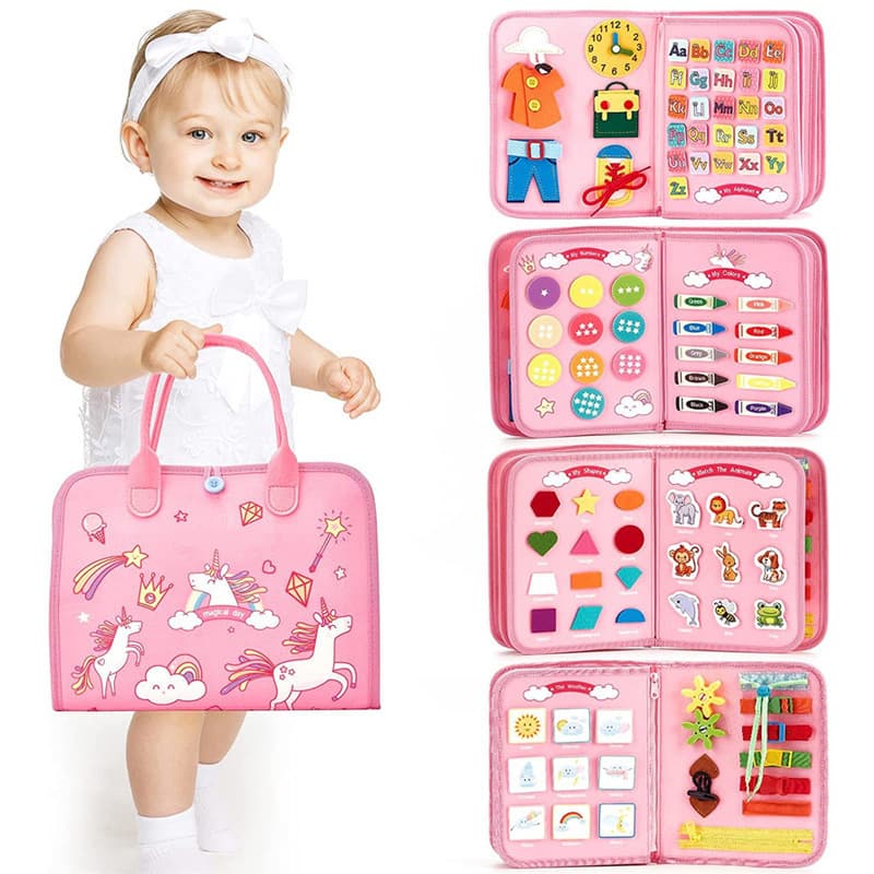 Busy Board - 7 in 1 Toddler Learning Activities Toys thumbnail 4
