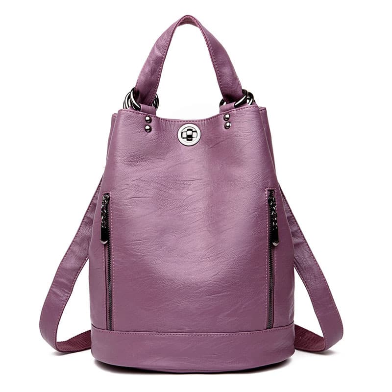 Pu high-capacity Bucket Backpack Women thumbnail 3