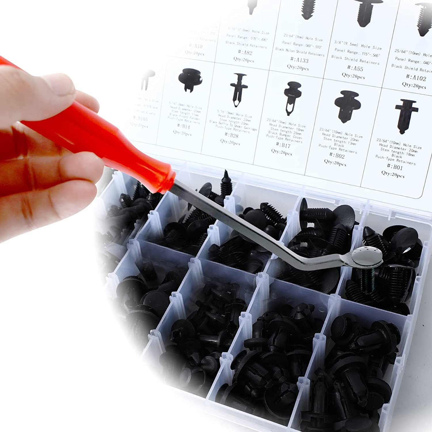 240Pcs Auto Push Pin Rivets Set thumbnail 4
