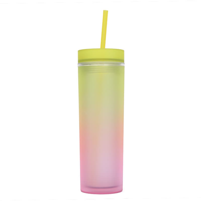 16 Oz Colorful Straw Cup thumbnail 3
