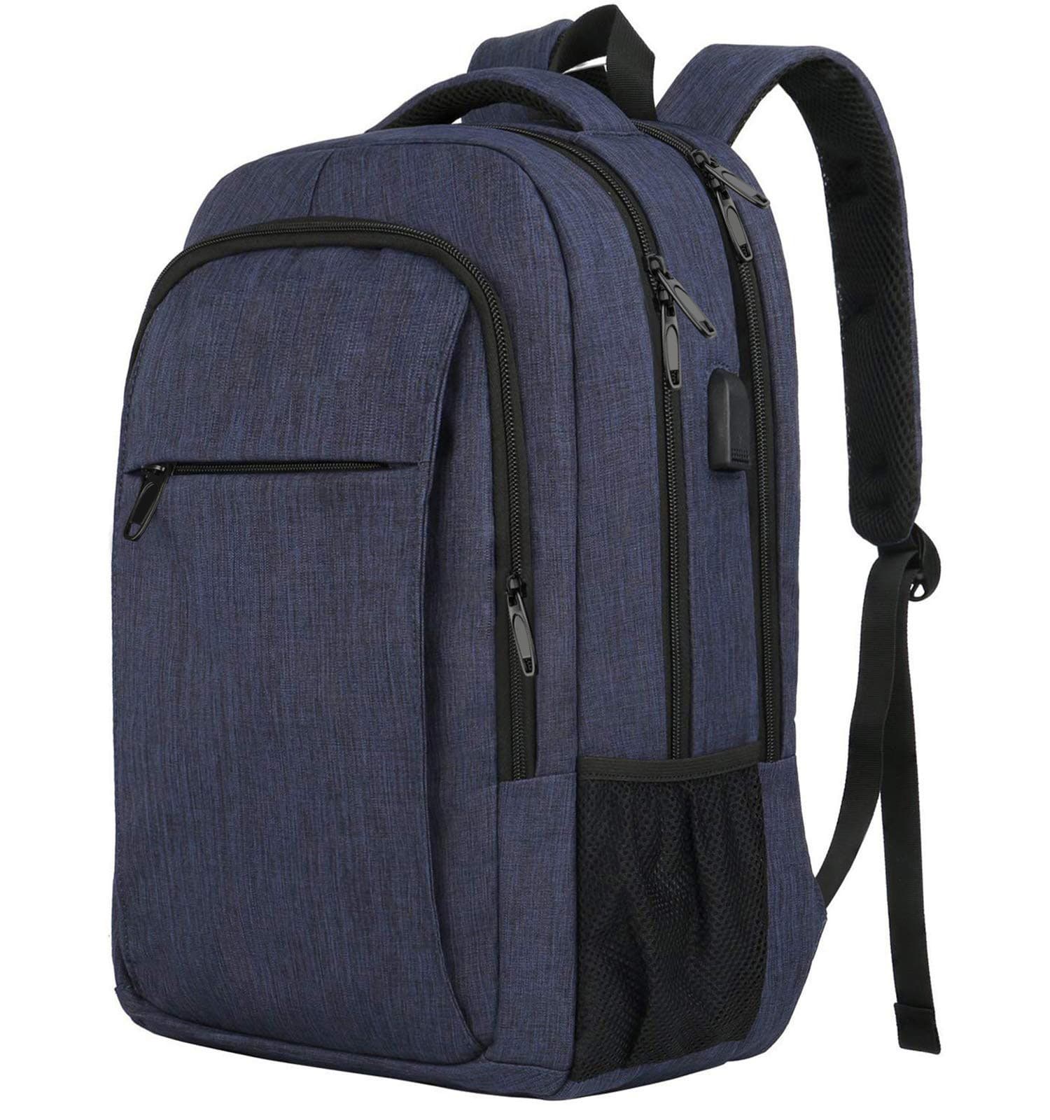 Anti Theft Simple Slim Travel Backpacks With Charging Port thumbnail 2