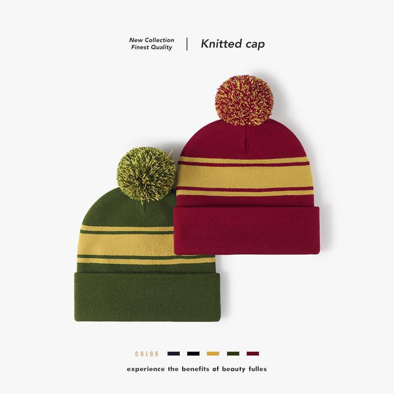 Youth Custom Knit Pom Beanie thumbnail 6
