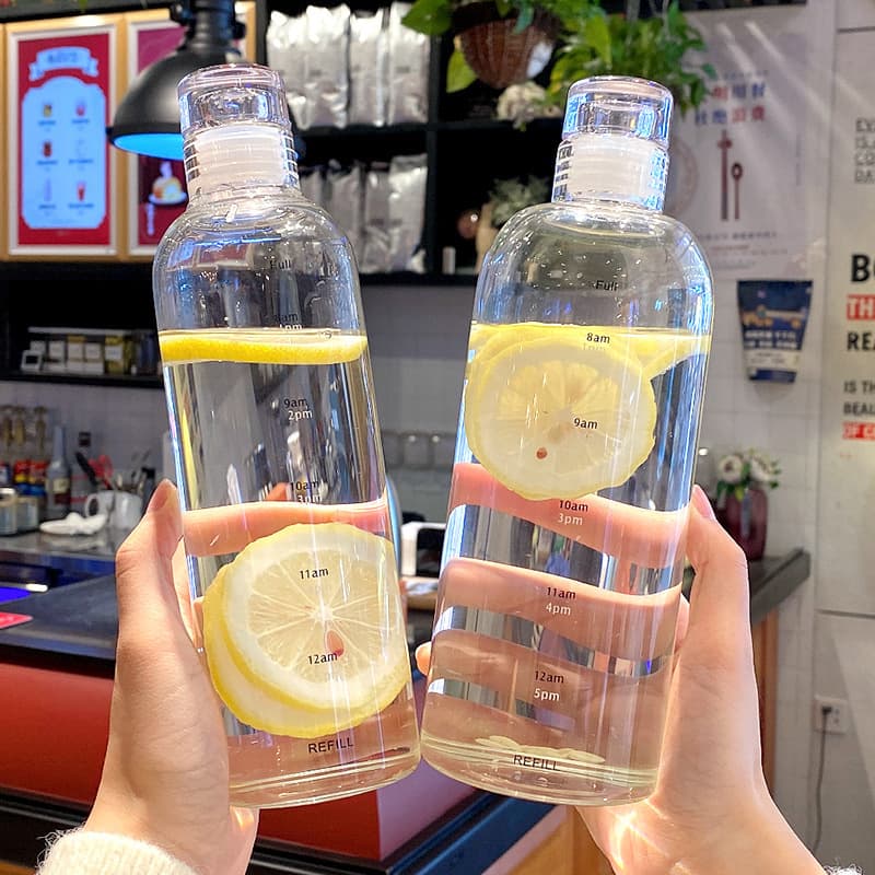 Transparent With Time Scale Water Bottle thumbnail 3