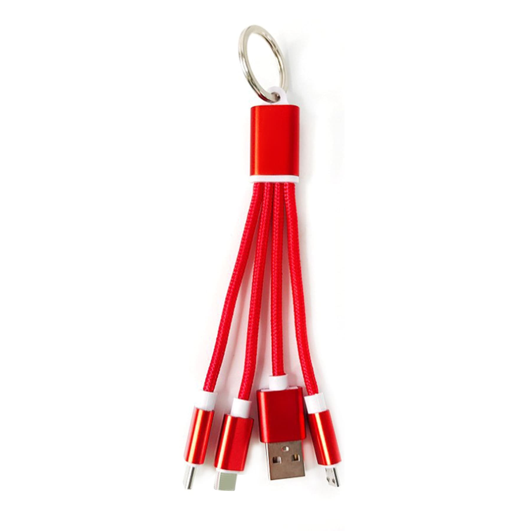 Multi phone charger cord 3-in-1 charging cable W/ ring thumbnail 2