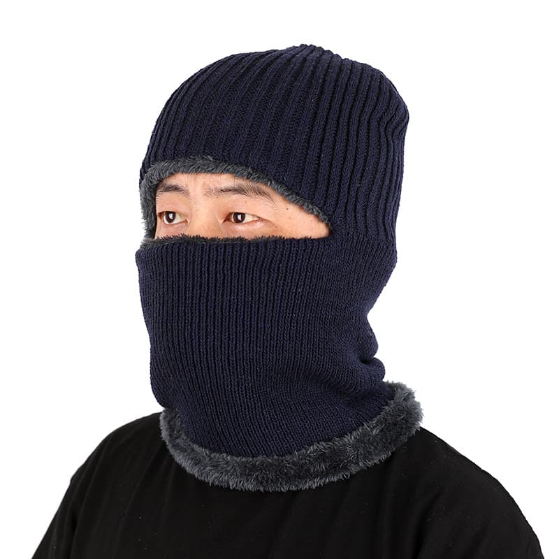 Warm Insulation One-Piece Knitted Hat thumbnail 4