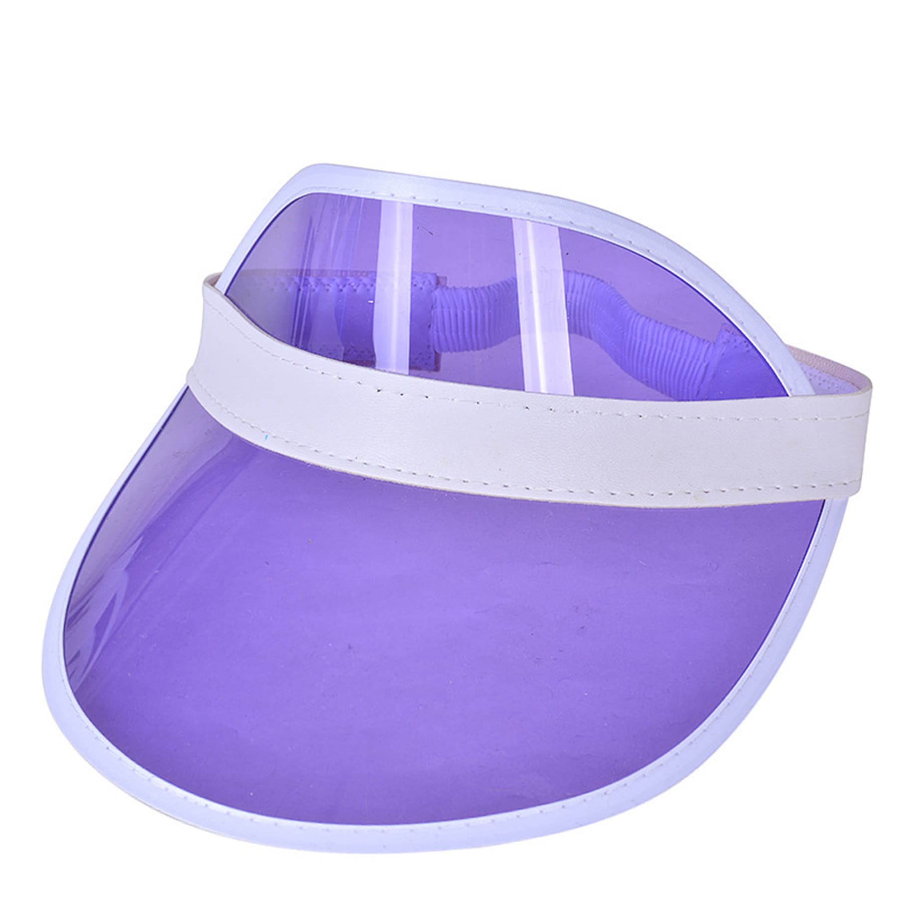 Rainbow Pvc Transparent Sun Visor Hat thumbnail 15