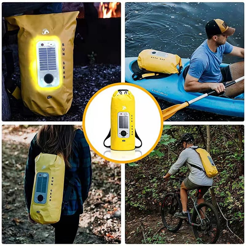 20 L Waterproof Roll Top Storage Dry Bag With Speaker LED thumbnail 2