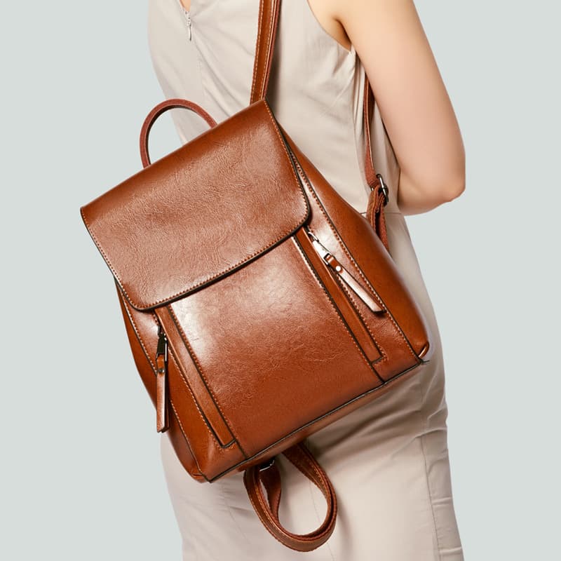 Fashion real cowhide backpack