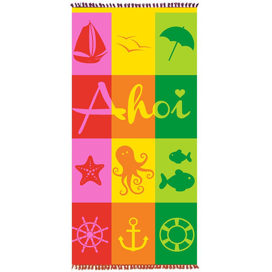 Colorful Yoga Mat Mandala Tapestry Bath Towel thumbnail 2