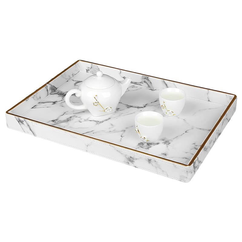 Marbled Pattern PU Gilt Tray thumbnail 5