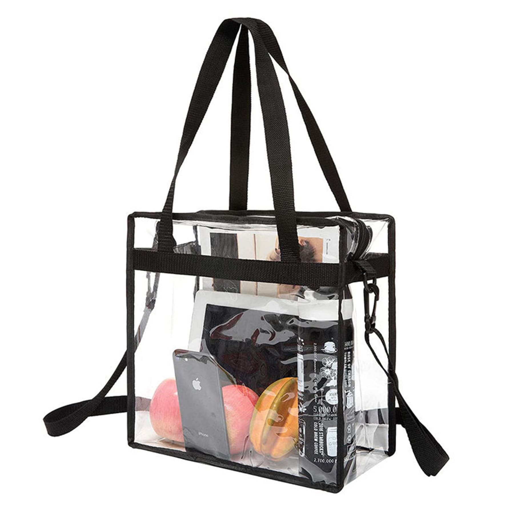 Clear Tote Bag With Zipper thumbnail 5