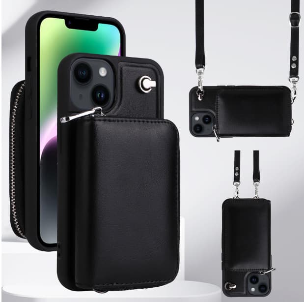 PU Cell Phone Case Crossbody Bag Wallet with Card Slots thumbnail 10
