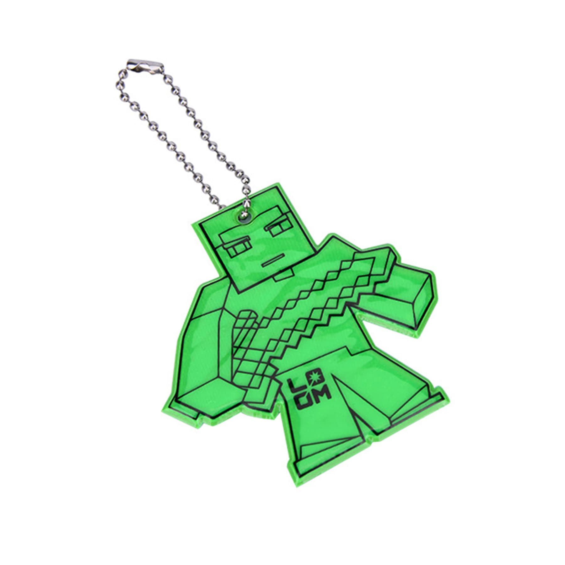 Pvc Custom Shape Reflective Pendant Keychain thumbnail 3