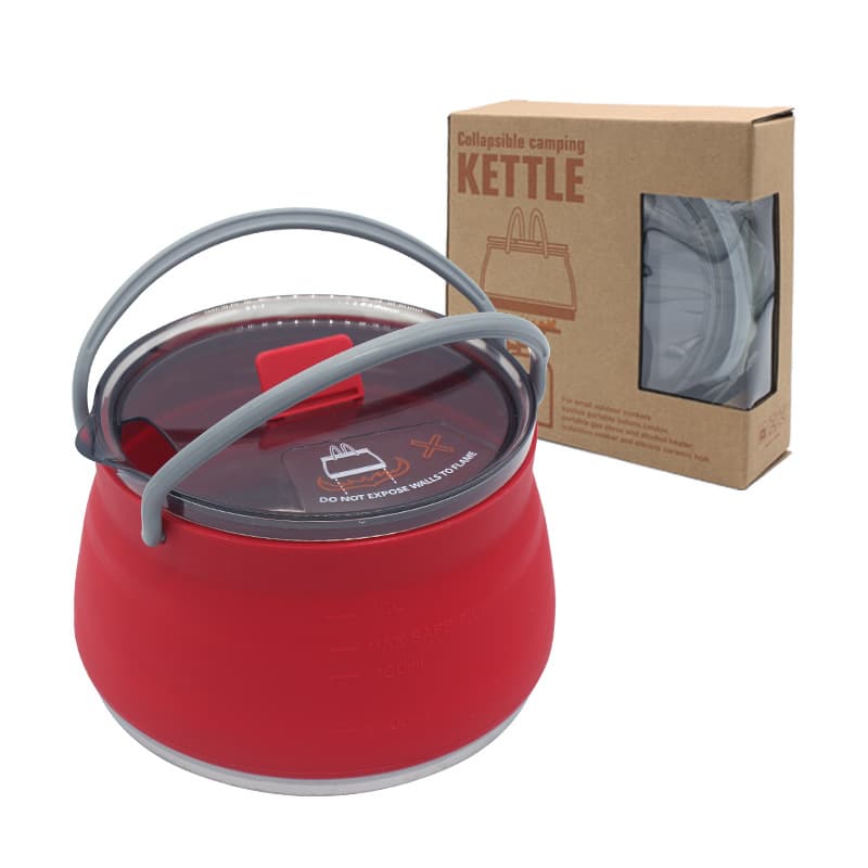 Outdoor Portable Kettle Folding Silicone Teapot Set thumbnail 5