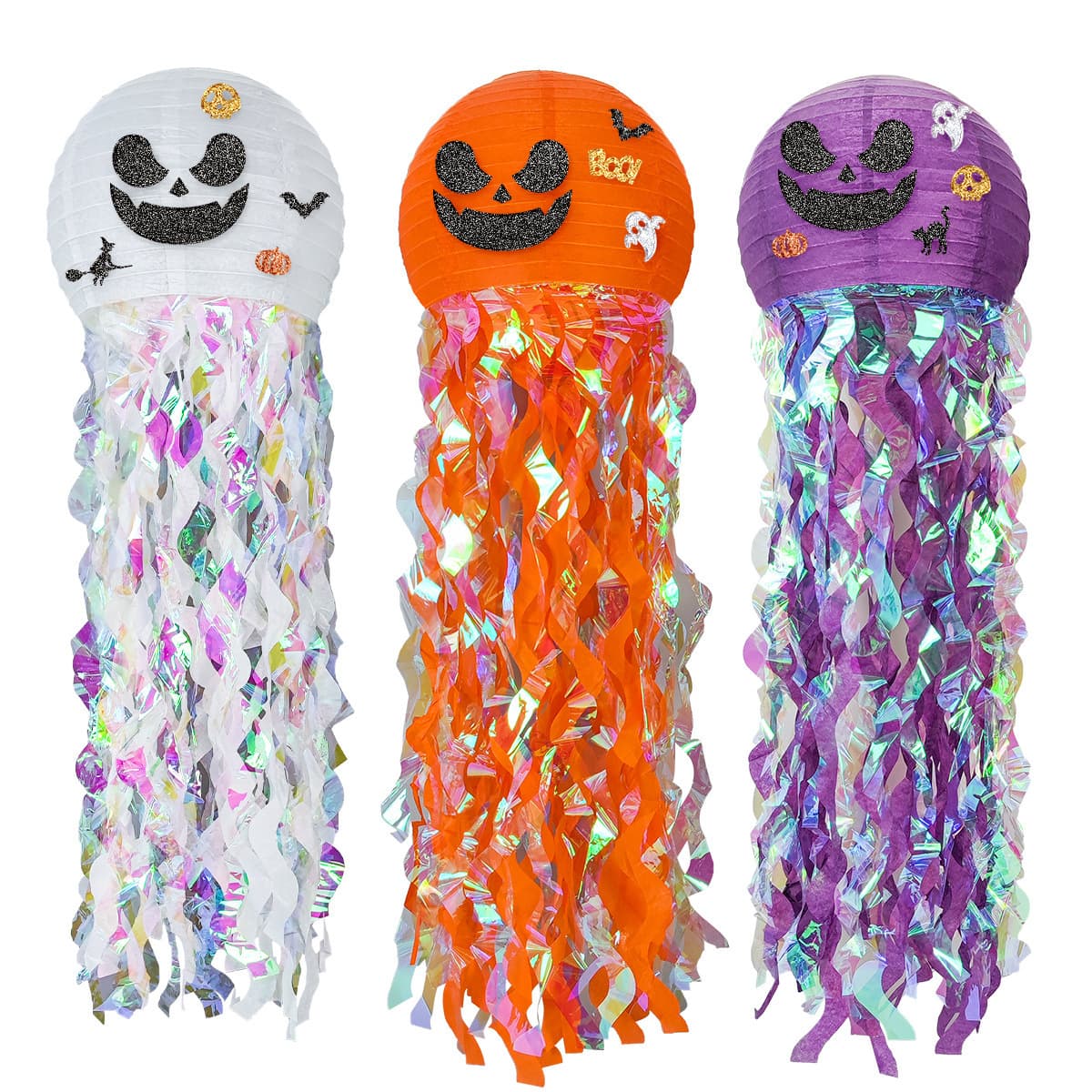 Halloween Tassel Pumpkin Paper Lantern thumbnail 3