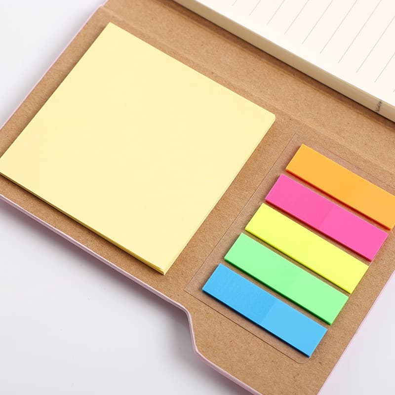 Customizable Woodgrain Notebook with Sticky Notes And Flags thumbnail 6