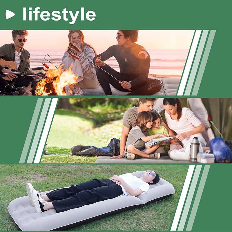 Camping outdoor moisture-proof mat automatic inflatable bed thumbnail 3
