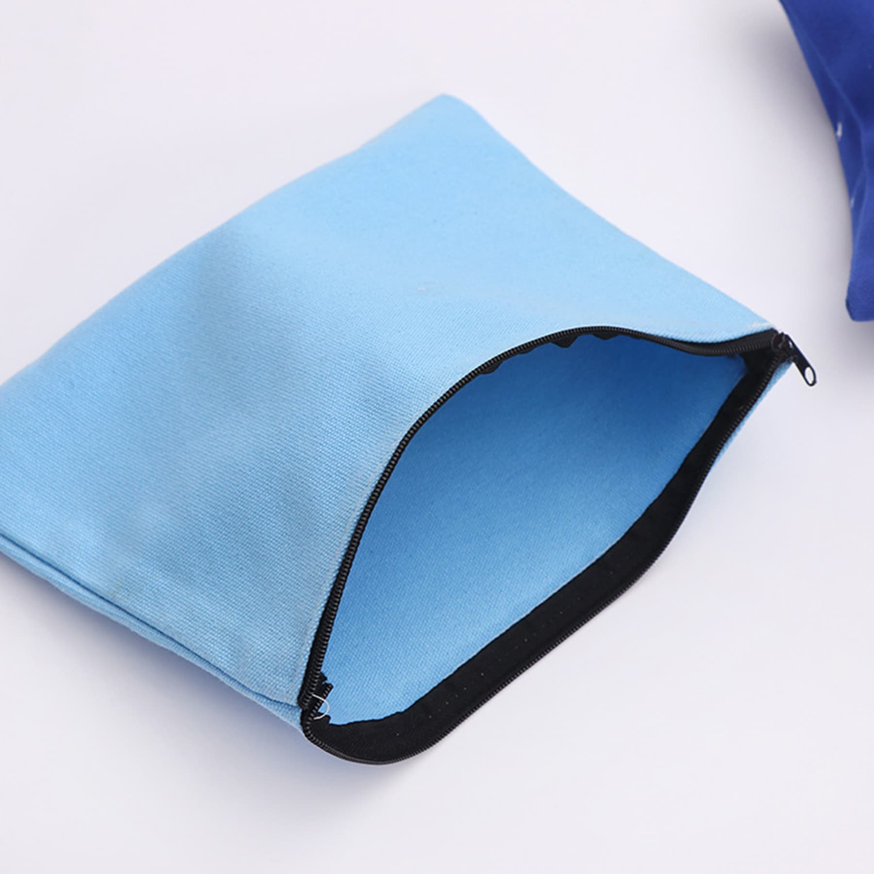Canvas Zipper Cosmetic Pouch thumbnail 7