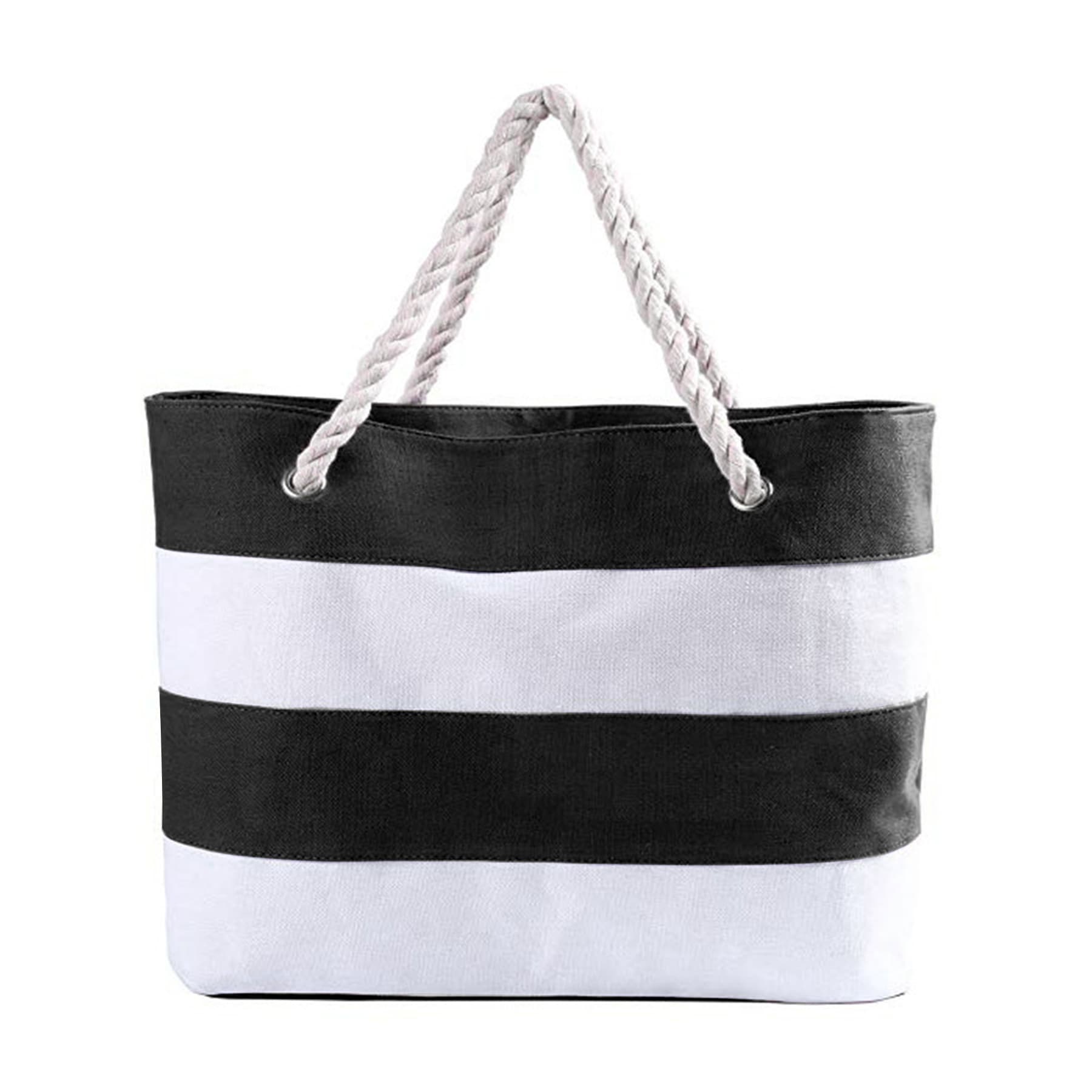 Striped Canvas Tote Bags thumbnail 5