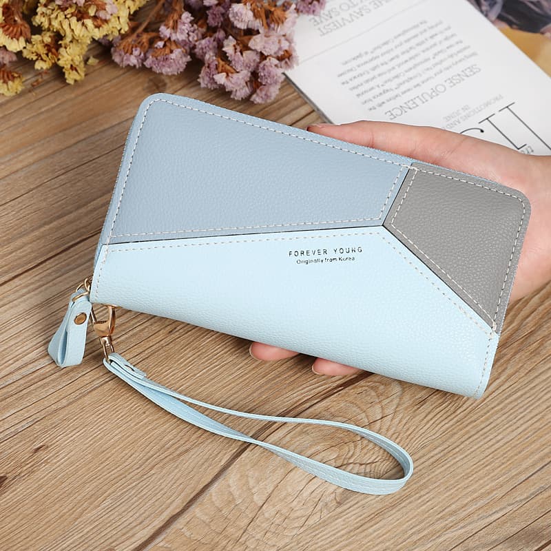 Long Large Capacity Double Zippered Women’s Wallet thumbnail 4