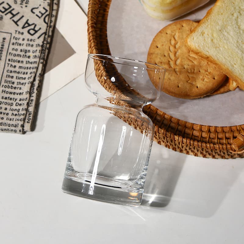Hourglass Shaped Glass Cups thumbnail 2