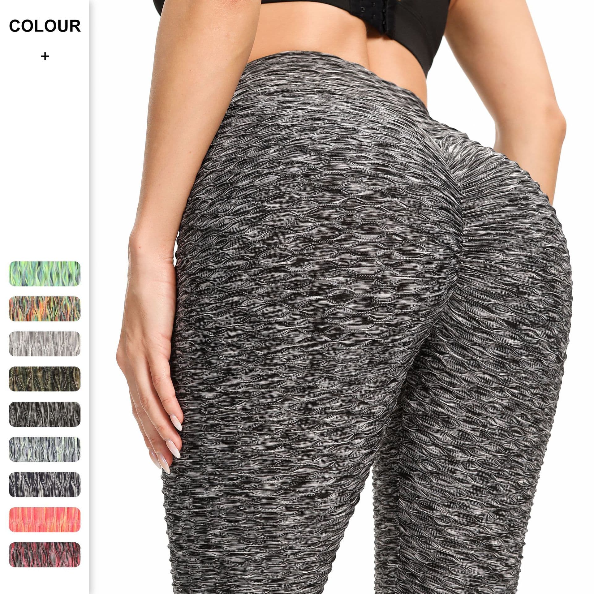 Fancy Jacquard Yoga Leggings thumbnail 6