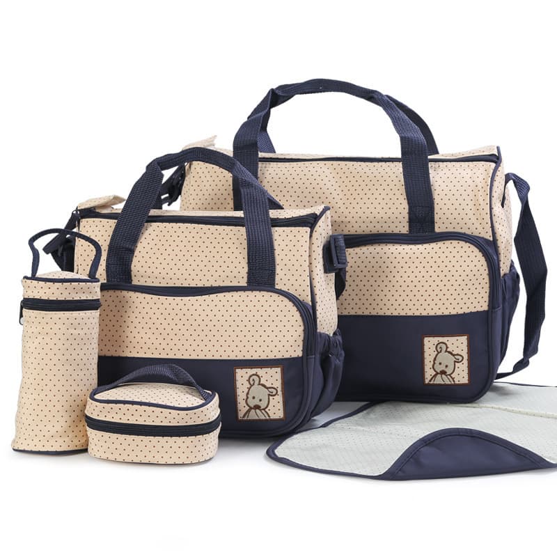 5PCS Diaper Bag Tote BagSet