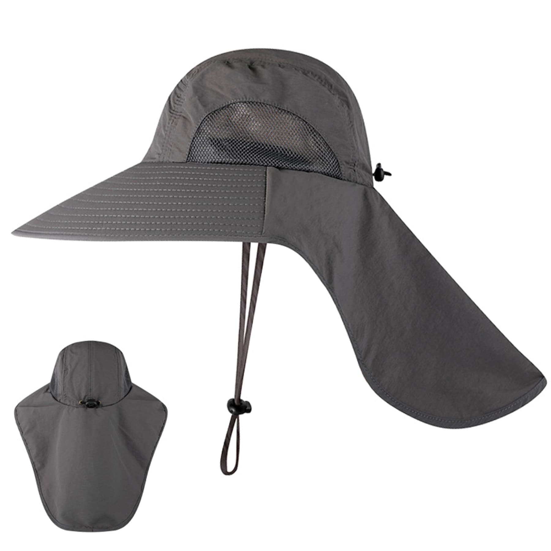 Uv Protection Bucket Hat With Neck Flap thumbnail 8