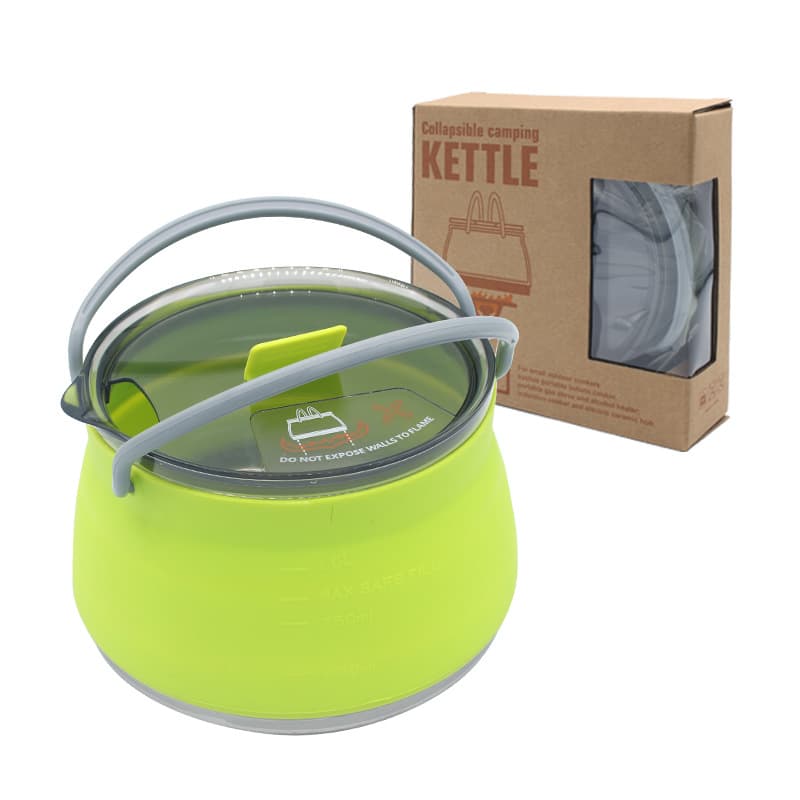 Outdoor Portable Kettle Folding Silicone Teapot Set thumbnail 2