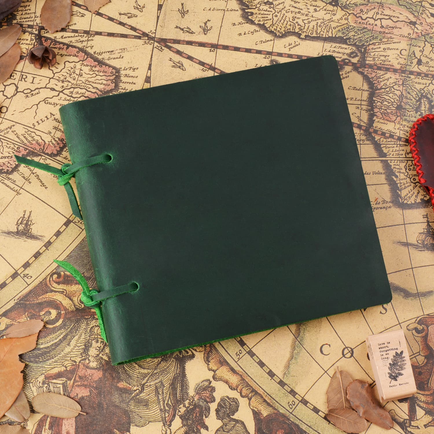 Genuine leather strap notebook thumbnail 4