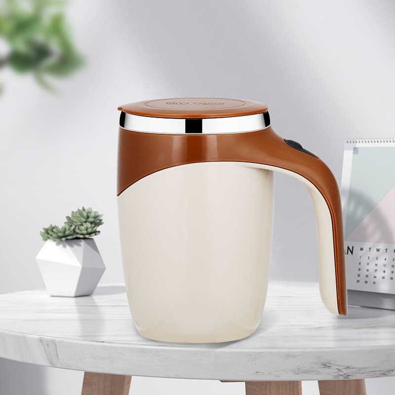 Electric Stainlees Steel Stirring Coffee Mug thumbnail 4