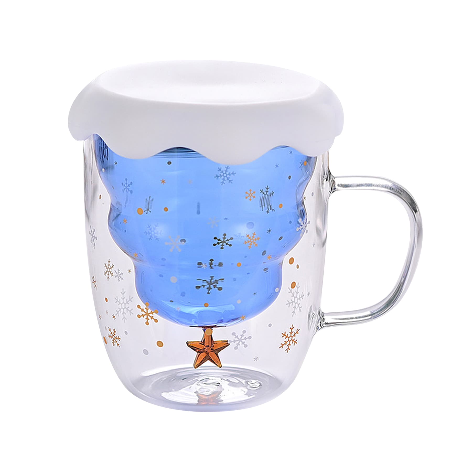 10 Oz Double Wall Christmas Glasses Coffee Mug thumbnail 14