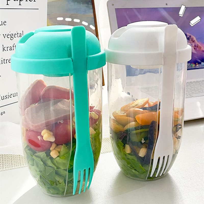 1000Ml Salad Shaker / Bowl Container Set thumbnail 2
