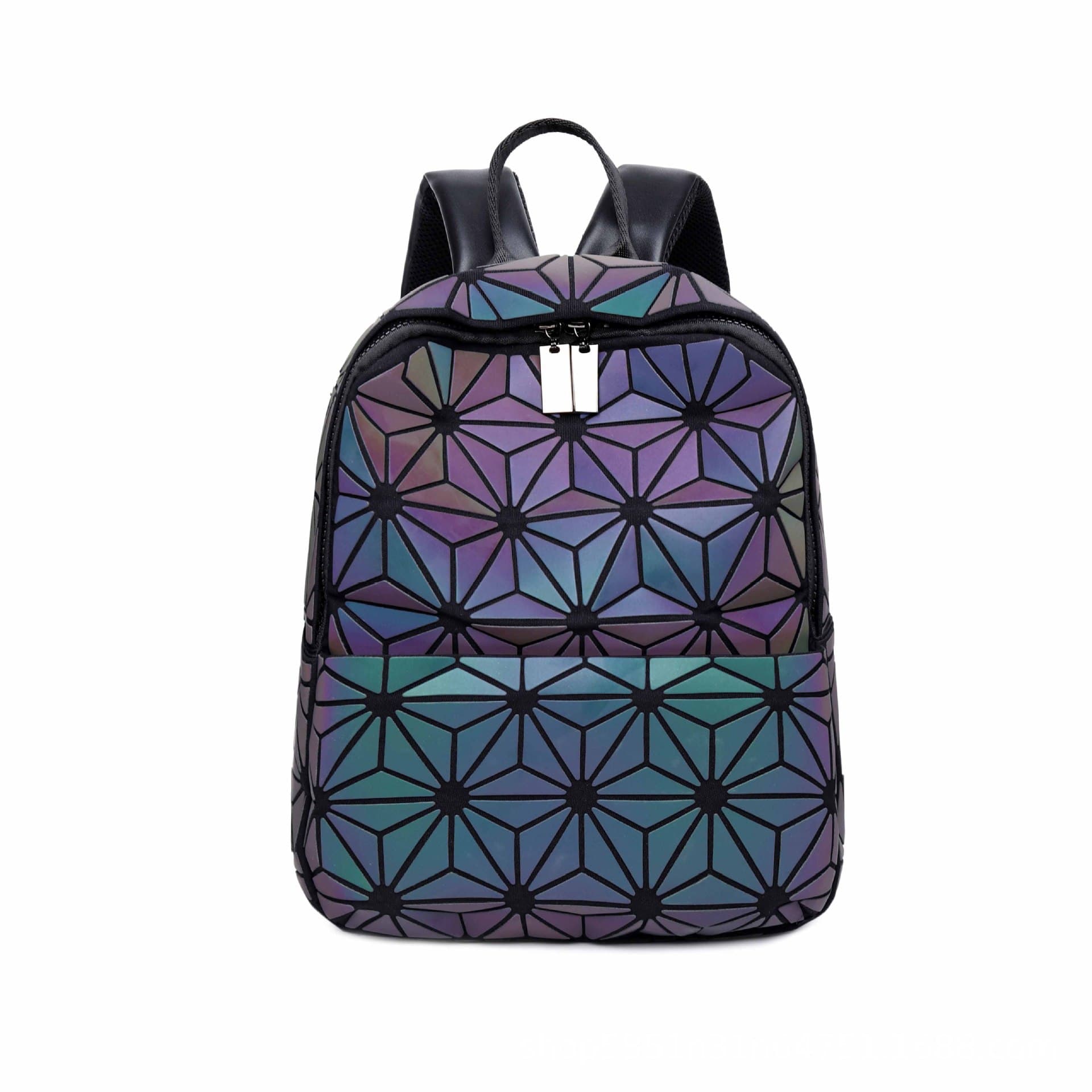 Women Men Geometric Luminous Purse Flash Travel Shoulder thumbnail 4