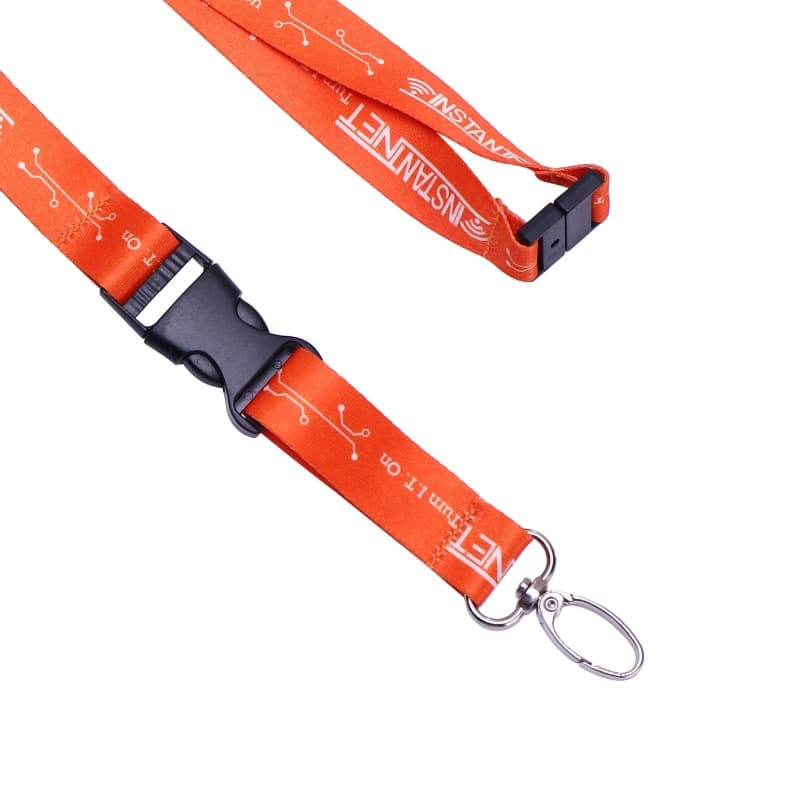 Dye Sublimated Safety Breakaway Lanyard w/Black Metal Hook thumbnail 3