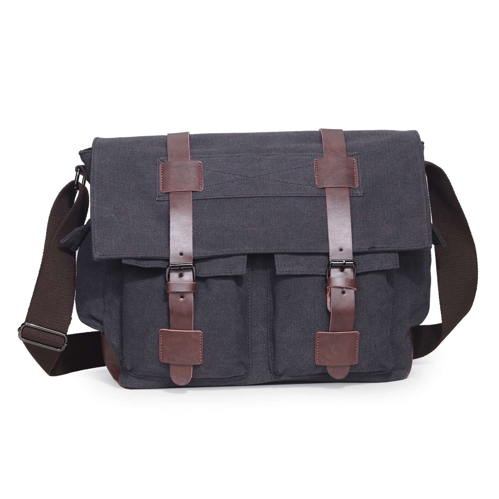 Canvas Messenger Laptop Bags Unisex thumbnail 3