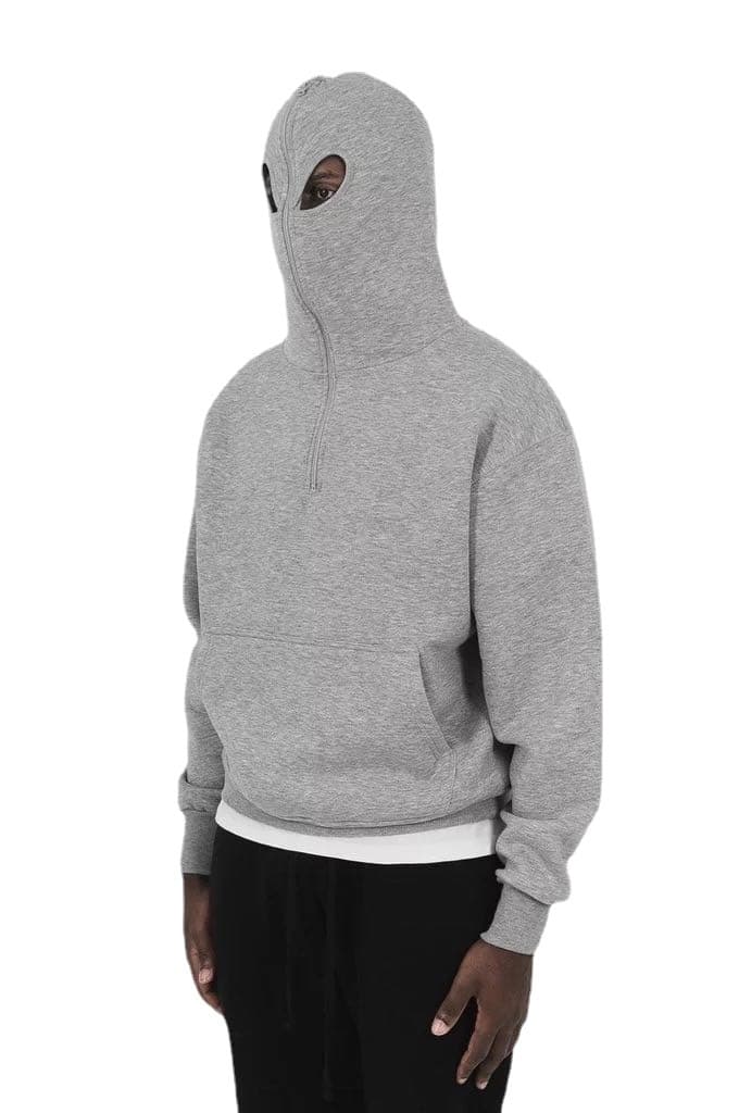 Full Face Zip Up Hoodie With Eye Holes Sweatshirt thumbnail 4