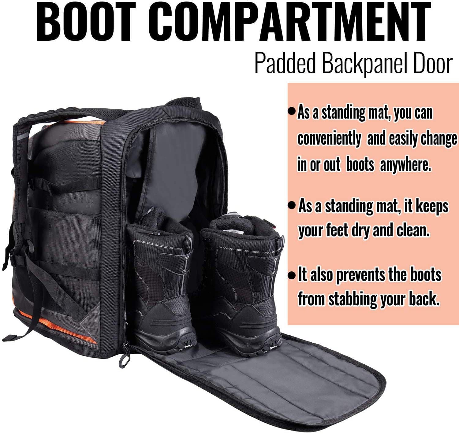 Oxford Buden Mountain Riding Hiking Ski Boots Bag