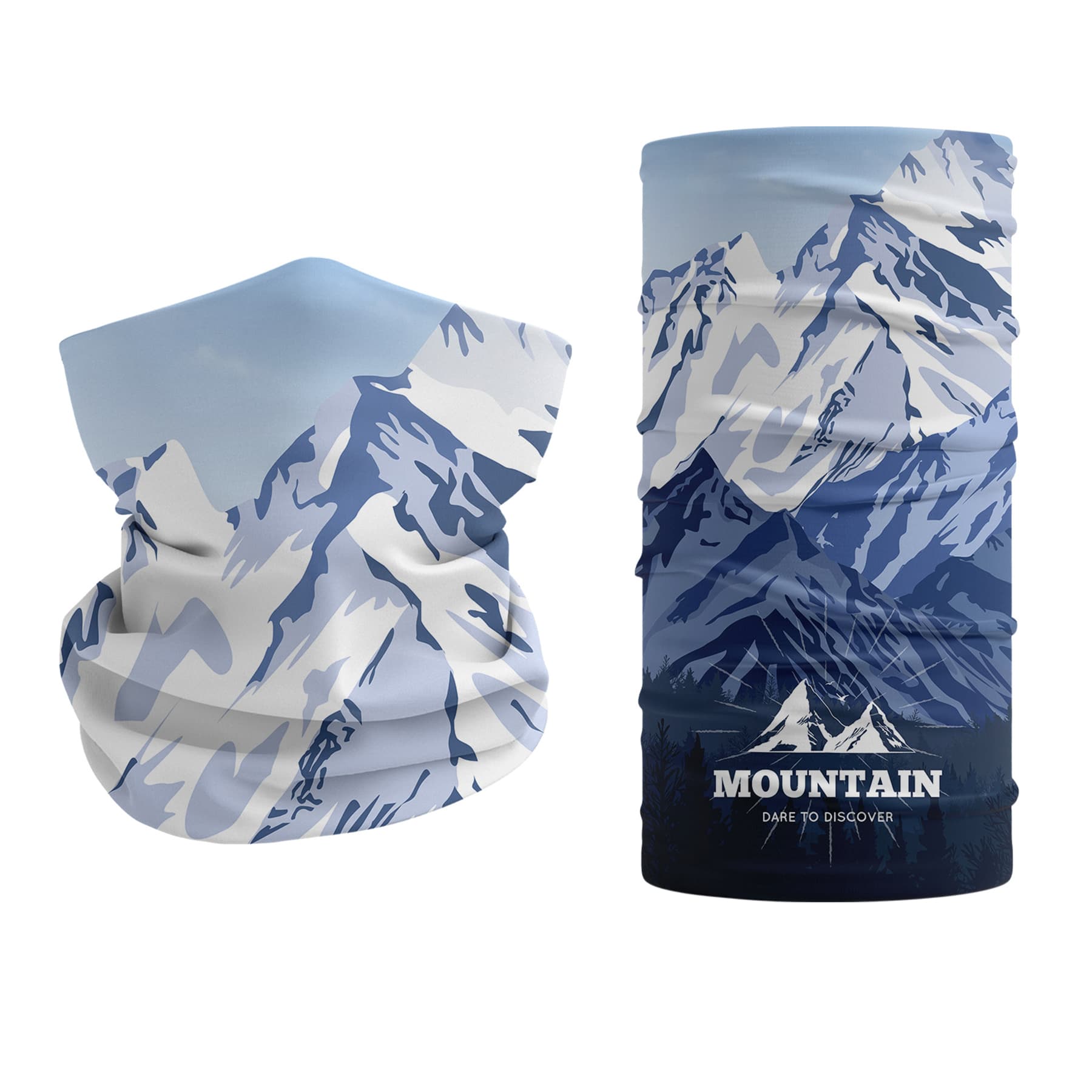 10"x20" Double Layer Polyester Full Color Tube Neck Gaiter thumbnail 15